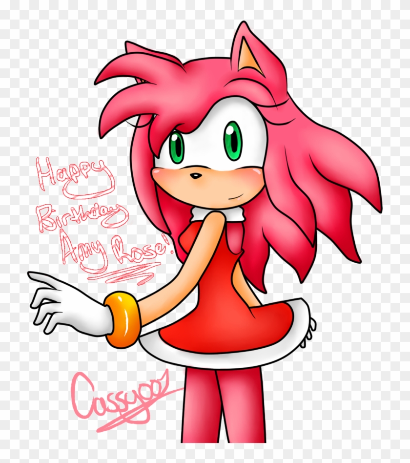 Happy Birthday Amy Rose - Cartoon - Free Transparent PNG Clipart Images Download