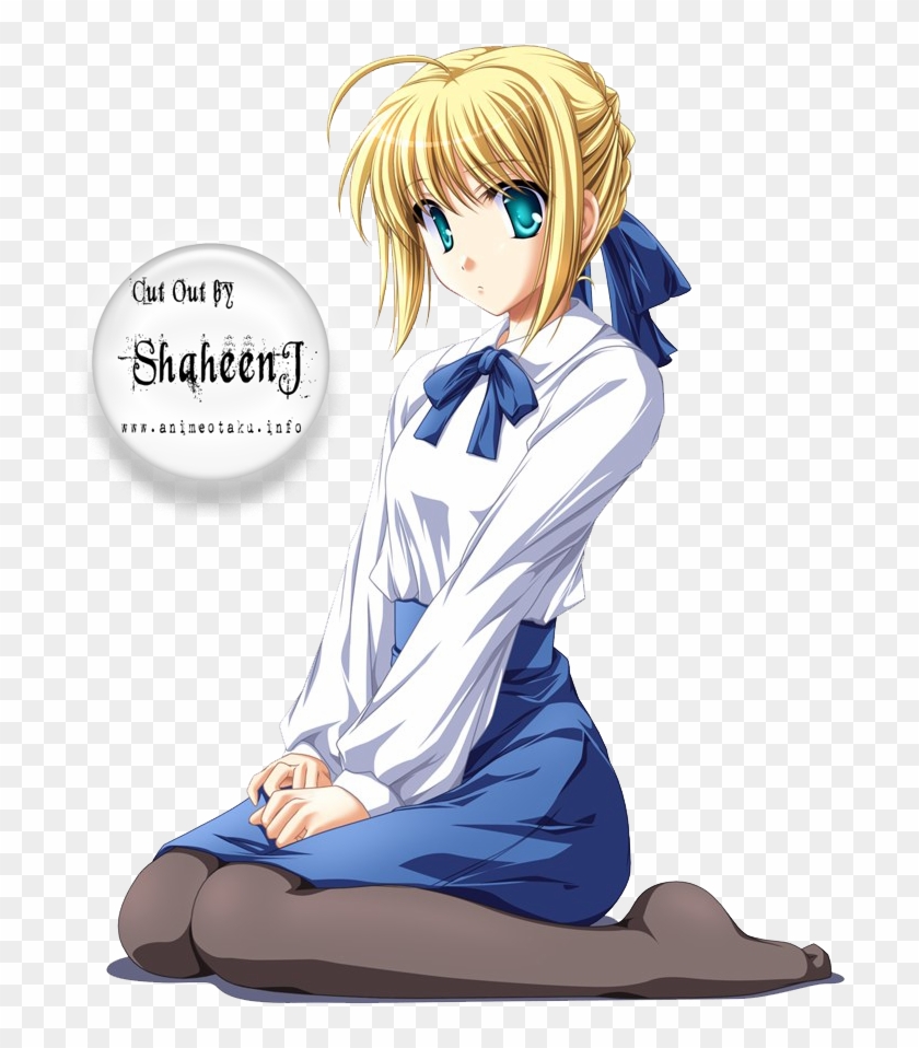 Beautiful Pretty Lovely Blue Anime Girl - Fate Stay Night Saber #944913