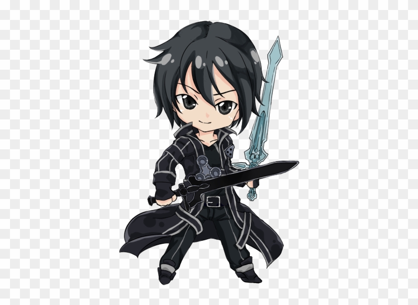 Sword Art Online, Kirito , By D-tomoyo - Sword Art Online Chibi Png #944927