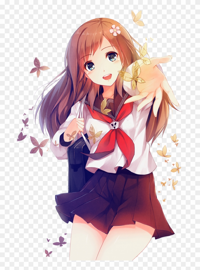 Myanimelist Girl School - Anime Girl Transparent Background #944944