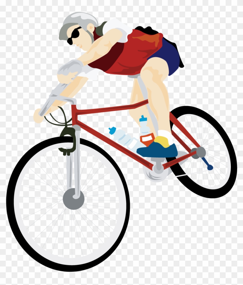 Cycling Bicycle Cartoon Illustration - Bicycle - Free Transparent PNG  Clipart Images Download