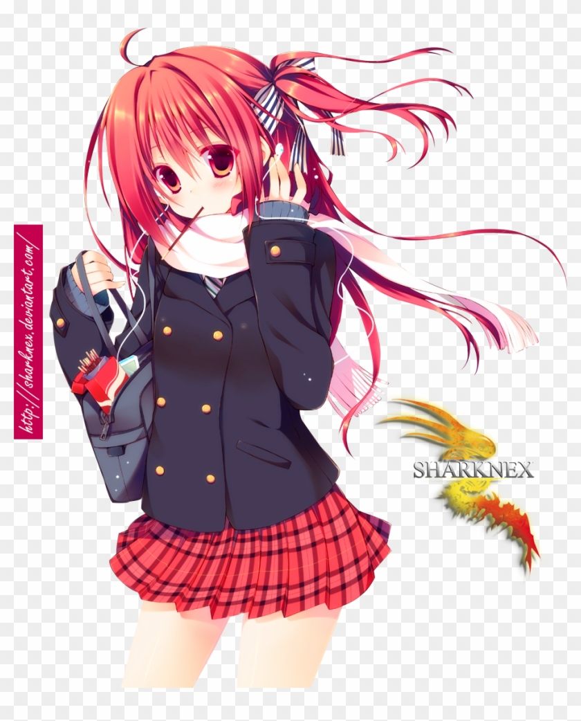 Request- School Girl Render By Sharknex - Anime School Girl Png #944961