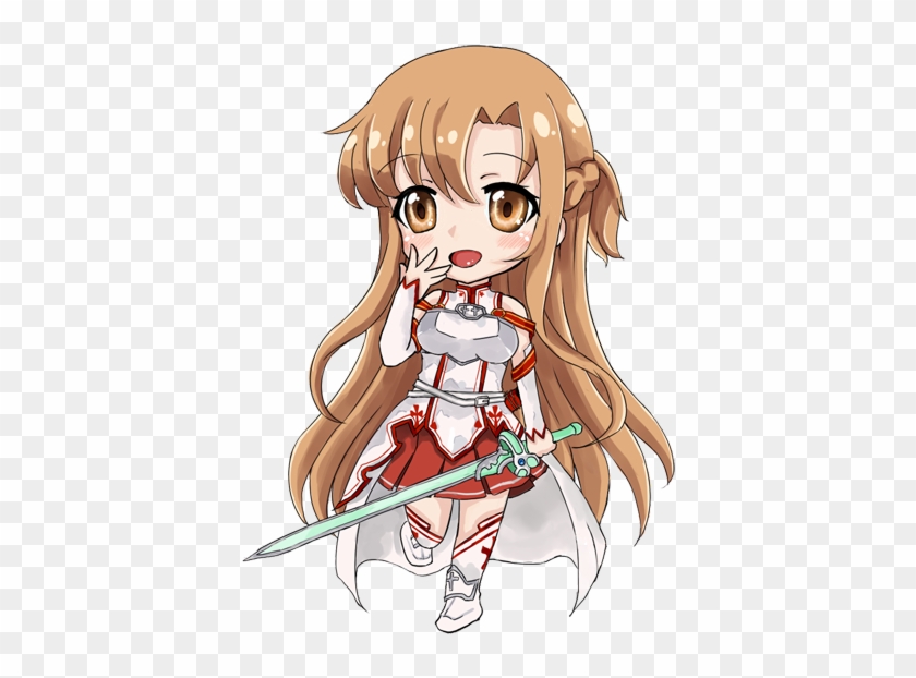 Sword Art Online, Asuna , By D-tomoyo - Sword Art Online Chibi Png #945029