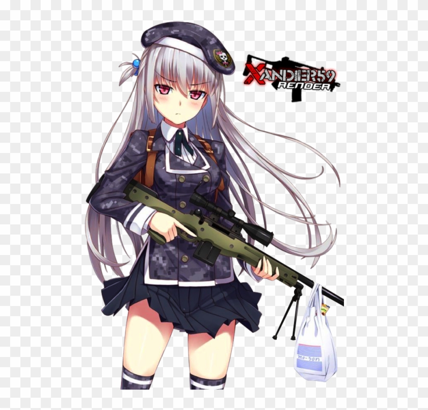 Convenience Store Gunslinger School Girl By Xandier59 - Anime Girl With Guns #945080