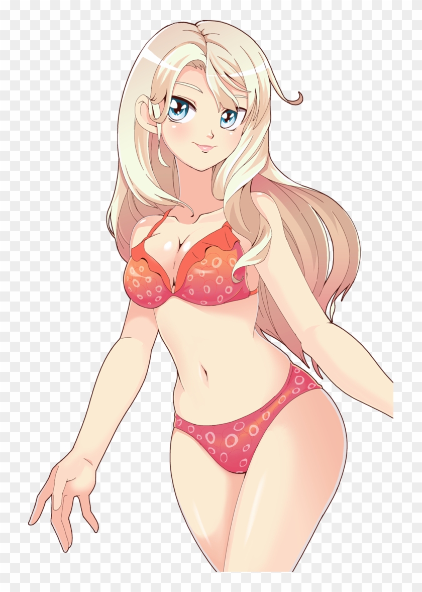 Anime Girl In Swimsuit 1 By Kohyunu - Anime Girl In Swimsuit #945082