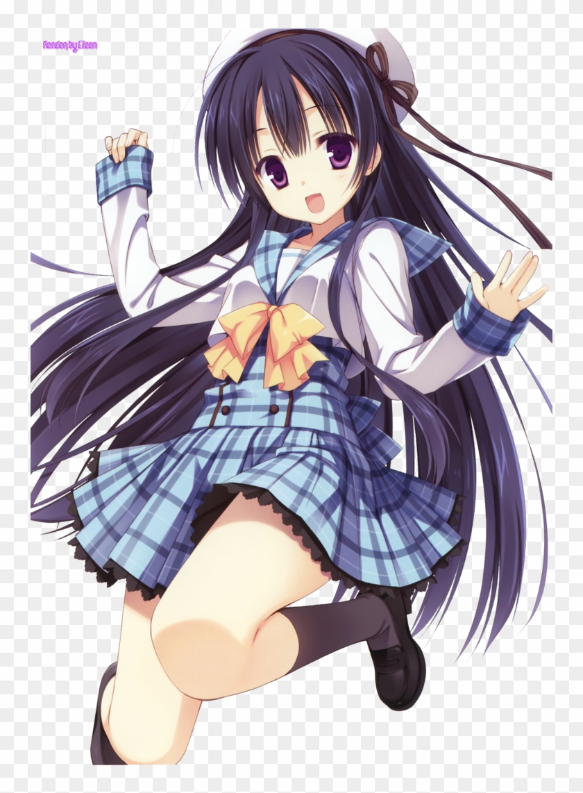 Anime Girl Render By Eileenchin - Anime Girl Student Kawaii #945136
