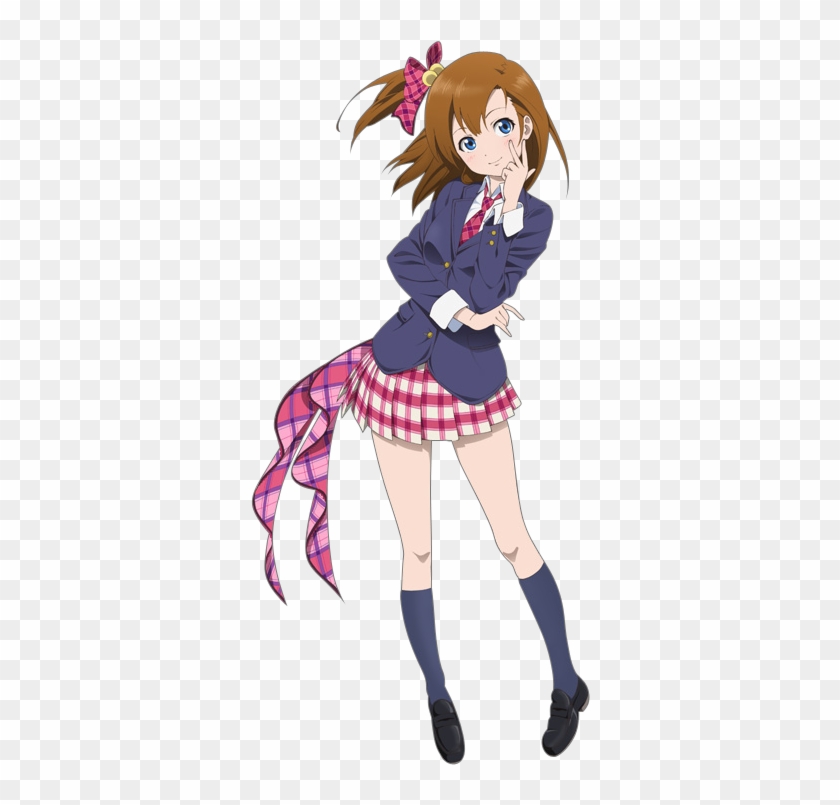 {render} Honoka Ksaka - Anime Girl School Uniform Png #945143