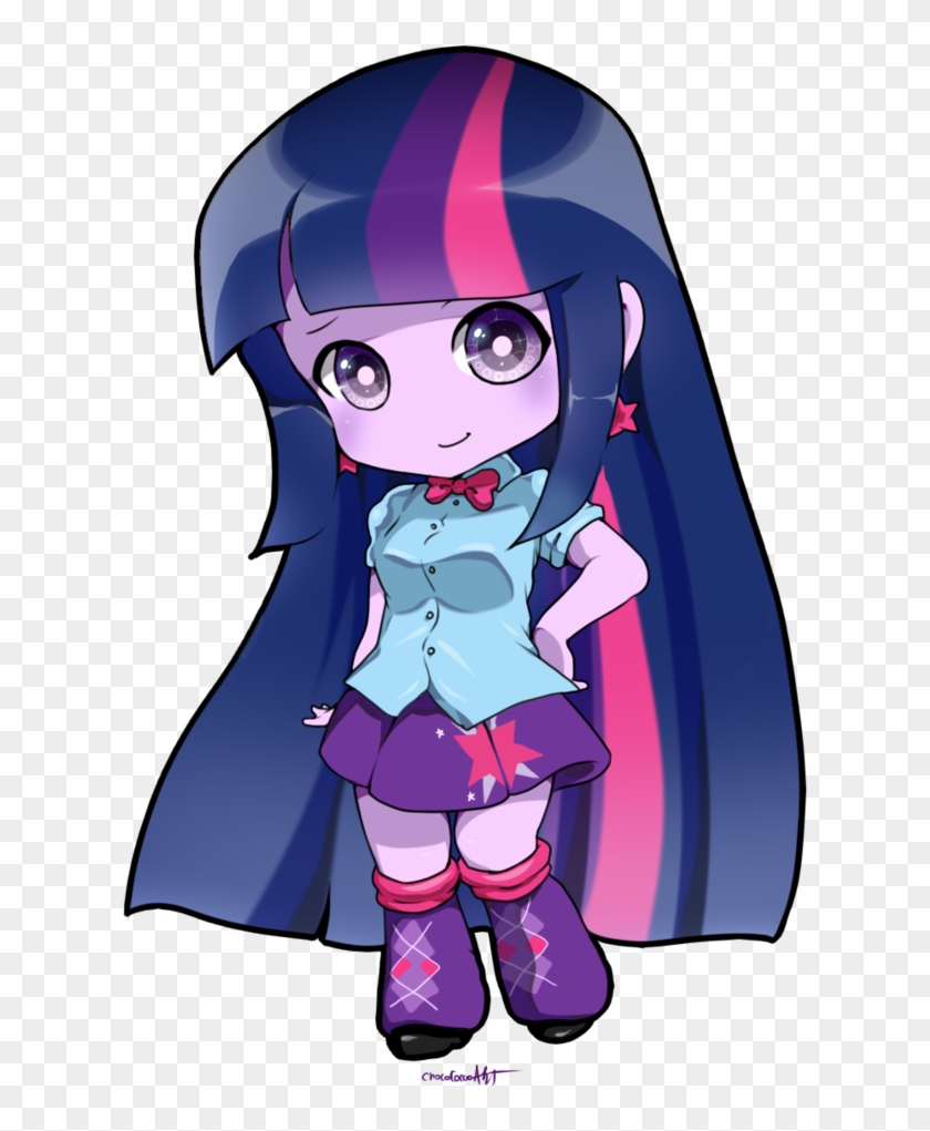 Equestria Girl Twilight Chibi Comm By Chocone - Anime Twilight Sparkle  Cosplay Costume  - Free Transparent PNG Clipart Images Download