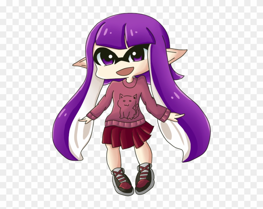 Inkling Girl Chibi By Lizzikanaka - Chibi Inkling Girl #945229