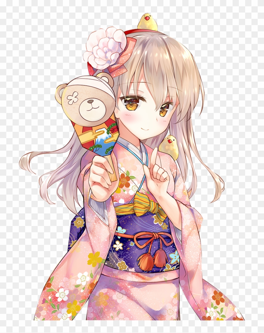 render] Kimono Anime Girl By Littlediety - Anime Girl Kimono Transparent -  Free Transparent PNG Clipart Images Download