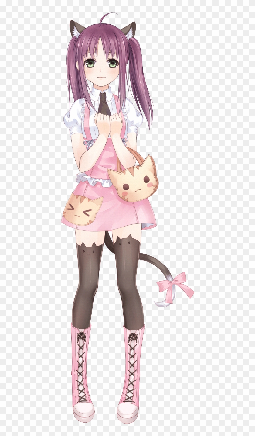 Cat Girl Kawaii Anime - Anime Girl Cat Outfit #945273