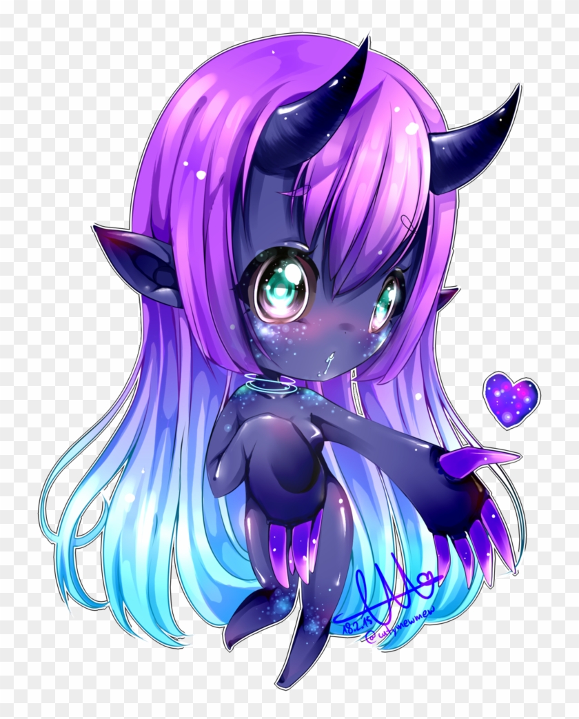 Galaxy Chibi Girl Anime And Pinterest - Anime Girl Chibi Galaxy #945275