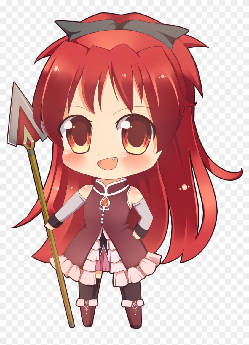 Chibi Anime Girl Art Illustration2 Pinterest - Kyoko Sakura Chibi Png #945339