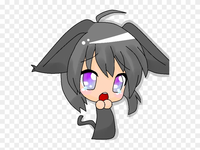 Crying Kitty Chibi Girl By Mandaangel96 - Chibi Sad Girl Png #945351