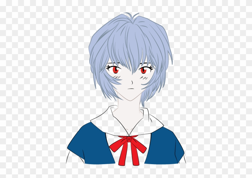 Vectorized Rei Ayanami By 93simonster - Cartoon #945381