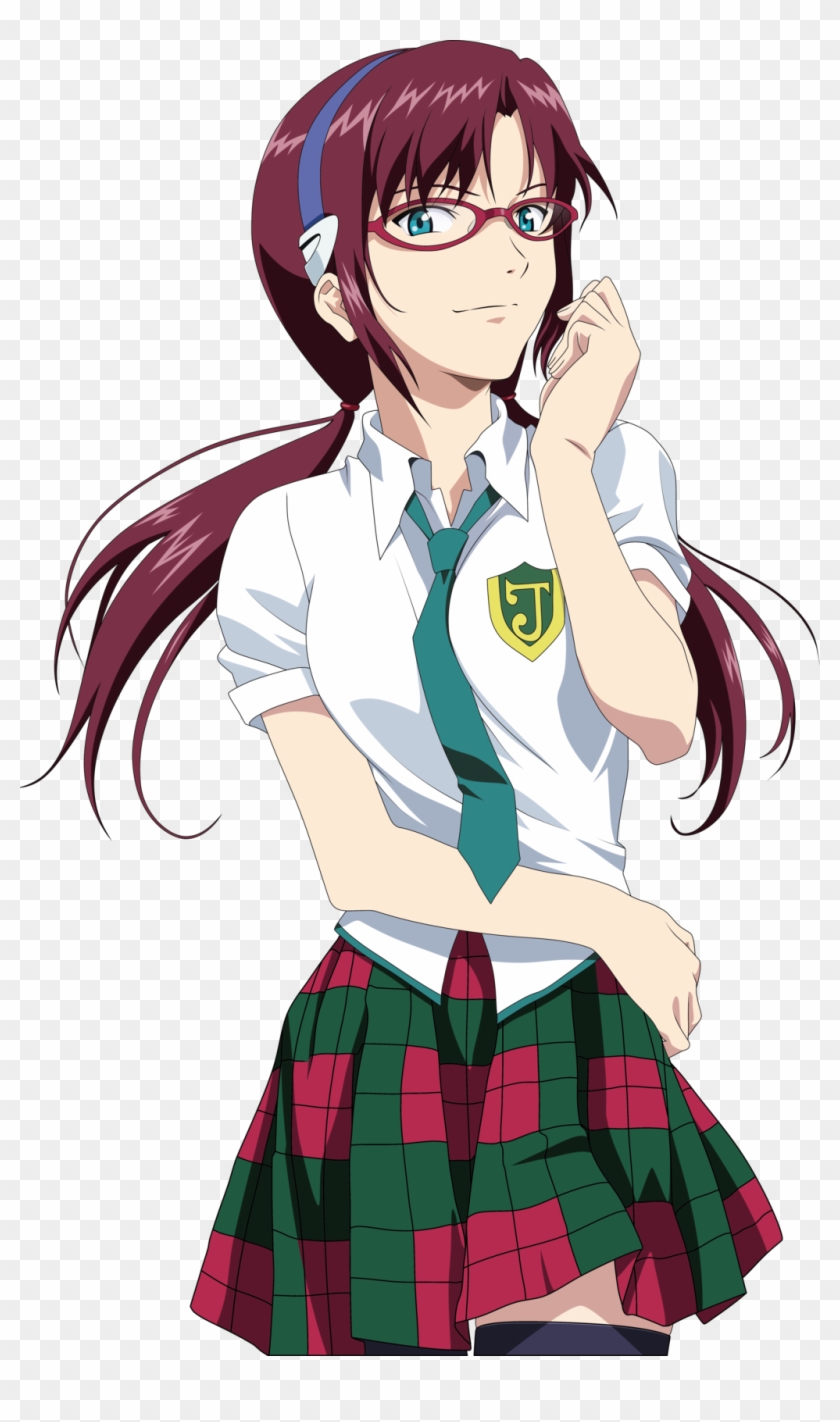 Rei Ayanami Motoko Kusanagi Anime Mari Illustrious - Mari Illustrious Makinami School Uniform #945393