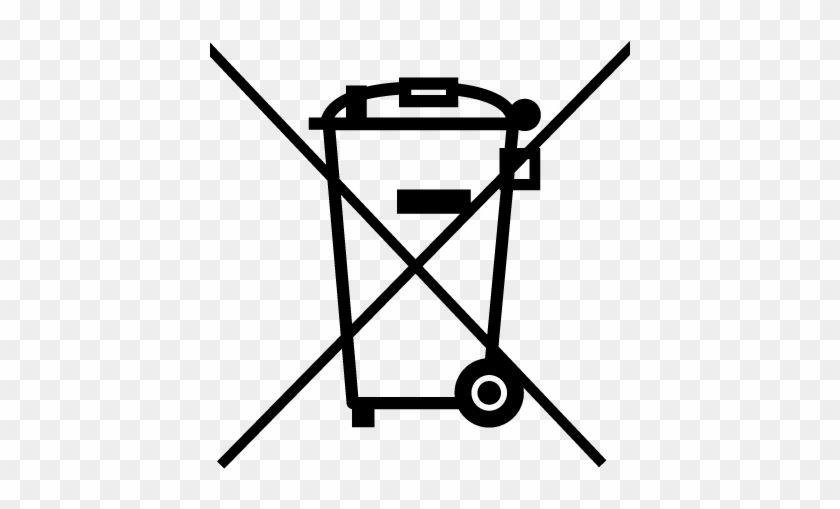 Please Do Not Throw Any Electrical Equipment In Your - Trash Can With X Symbol #945433