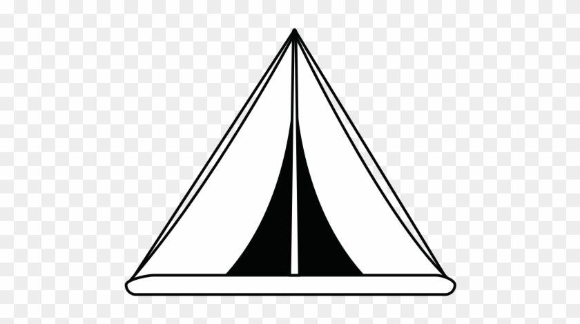 Camping Tent Clipart Black And White - Tent #945537