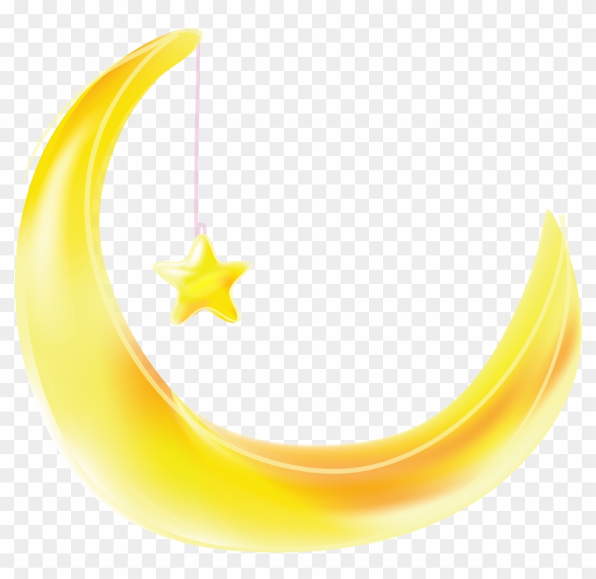 Moon Clip Arts Png Moon Clip Arts Svg - Месяц И Звезды Рисунок #945586