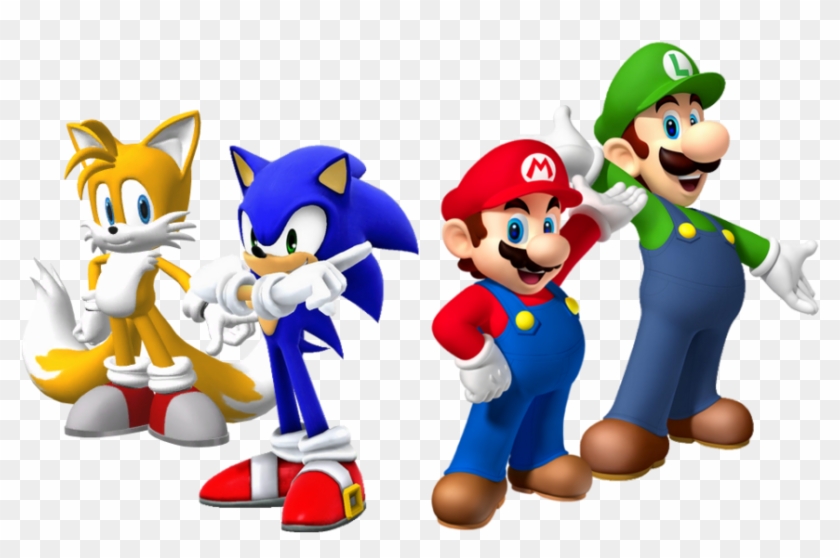 Sonic The Hedgehog Clipart Mario Bro - Mario Bros Sonic #945656