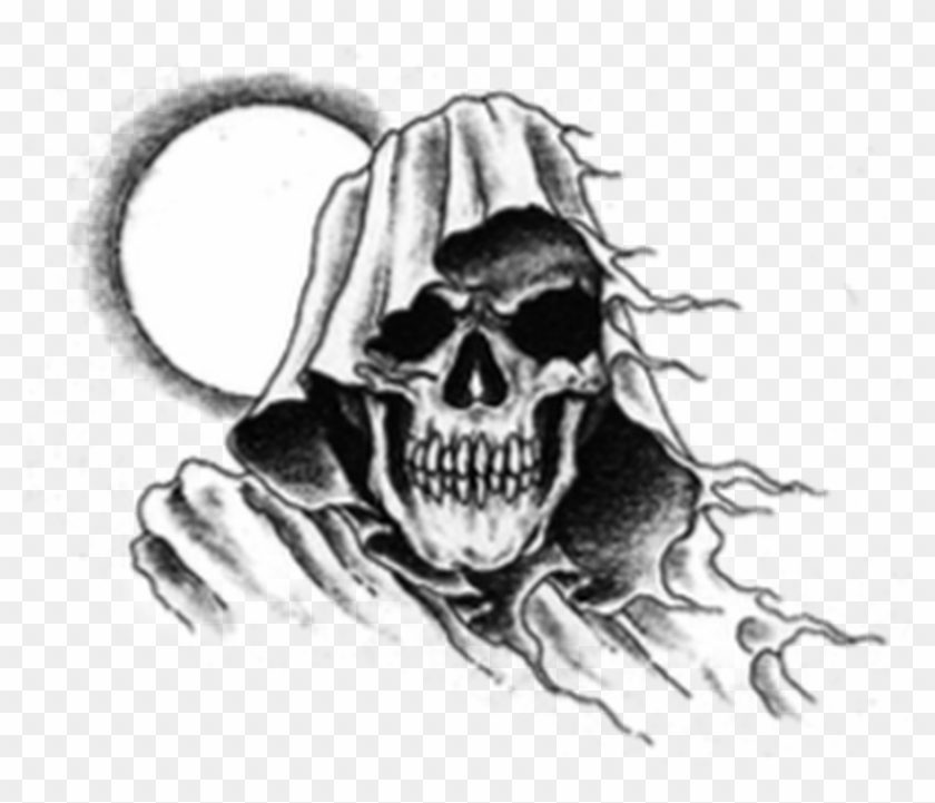 White grim reaper tattoo  Tattoogridnet