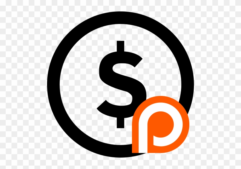 Dollar Sign In Circle With Patreon Logo - Dollar Sign Vector Png #946108