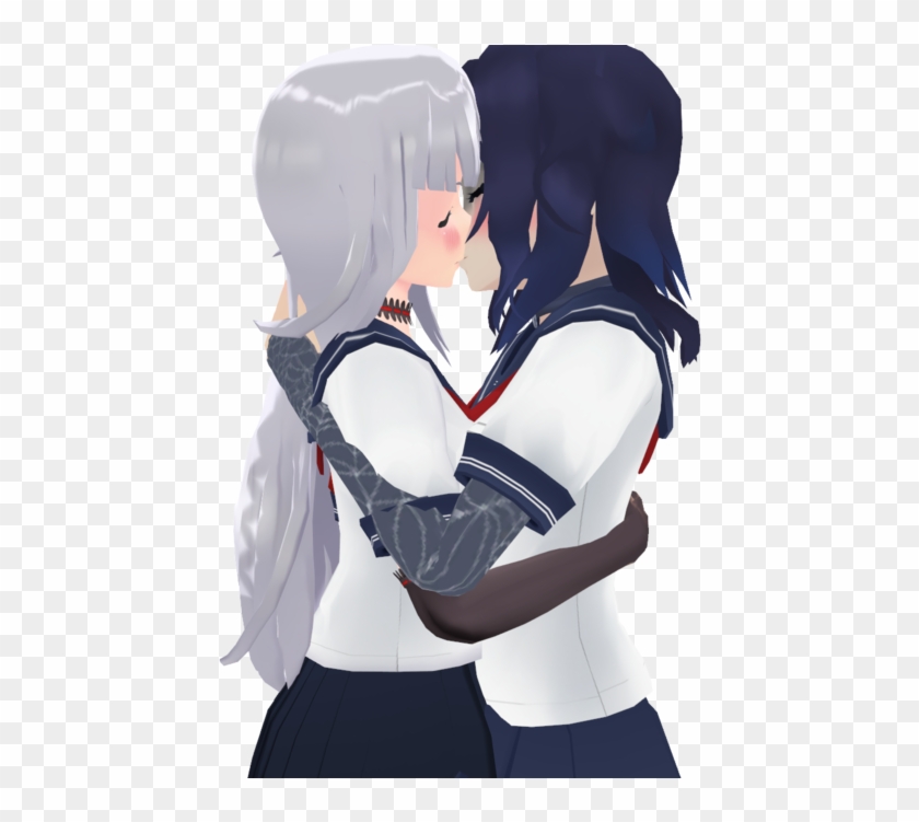 Download and share clipart about Megami X Oka Kiss By Fcomk513 - Yandere Si...