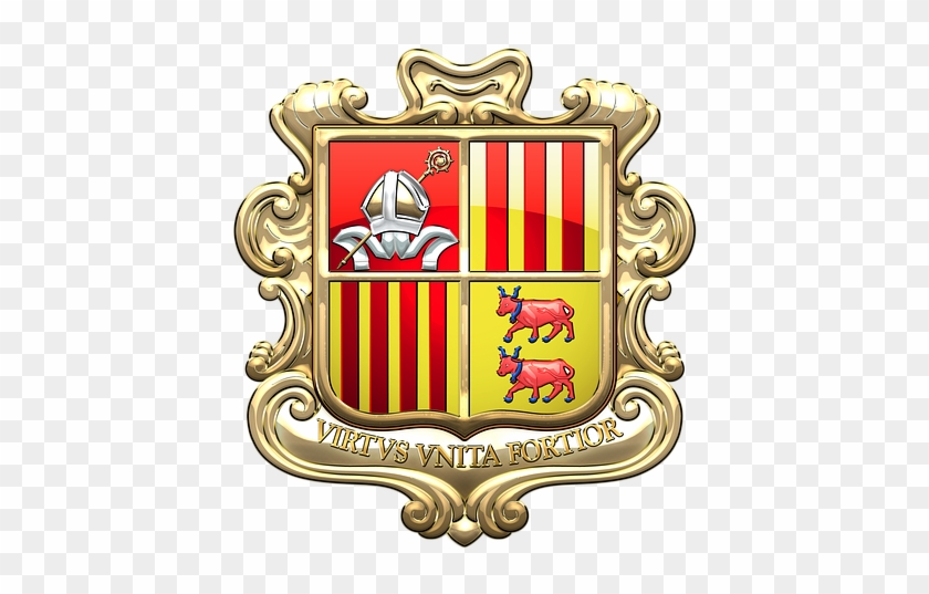 Andorra, Brasão De Armas, Heráldica - Andorra Andorra Oval Ornament #946219