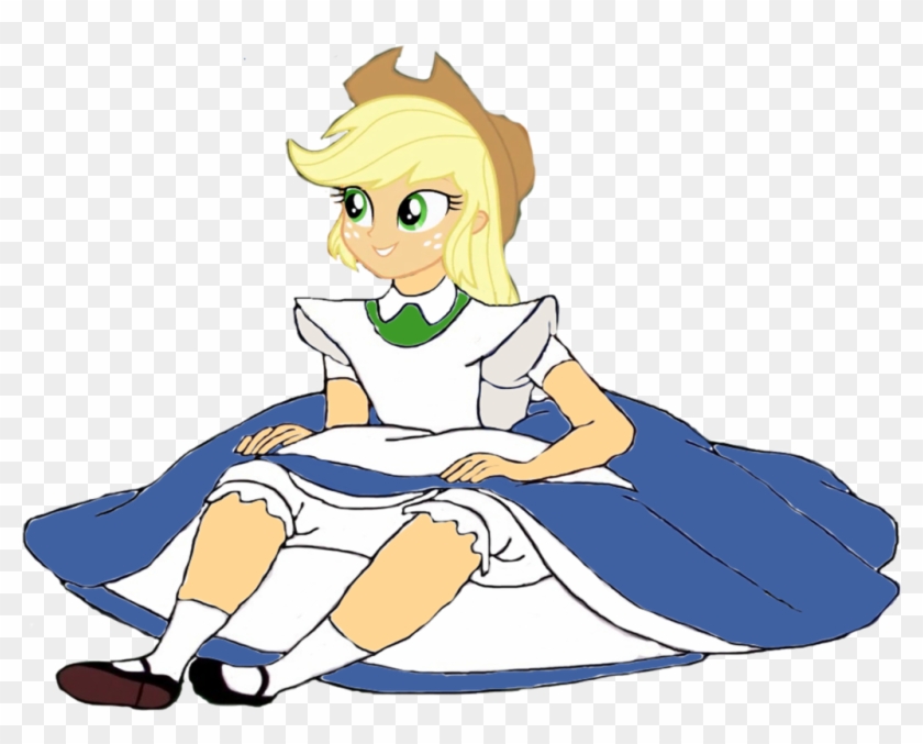 Applejack Human As Little Alice - Spirit Riding Free Lucky #946232