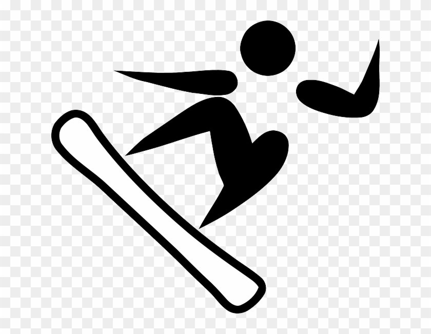 Icon, Stick, Symbol, Silhouette, Girl, Sport - Winter Olympic Clip Art #946237
