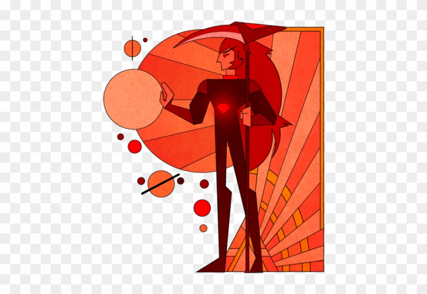 Cherry Diamond Mural - Steven Universe Red Diamond Mural #946353