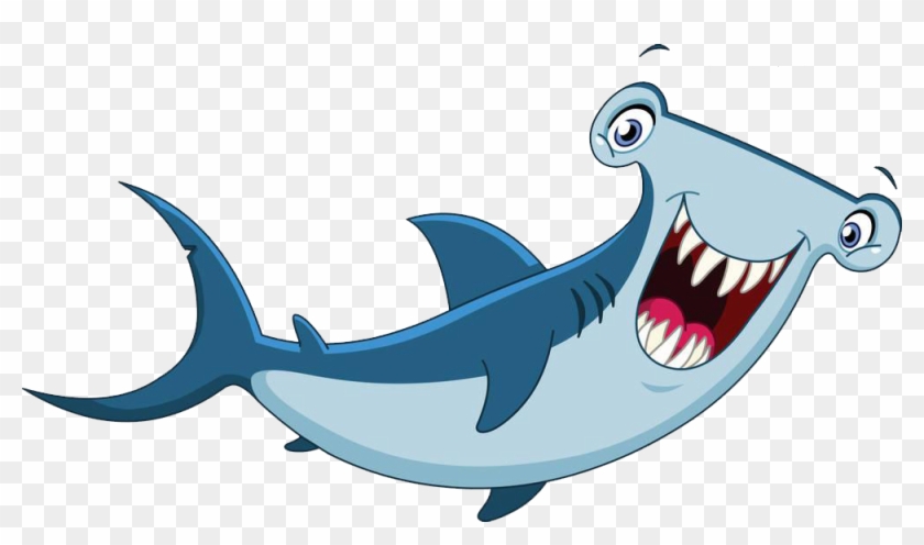 Hammerhead Shark Cartoon Clip Art - Hammer Head Shark Cartoon #946479