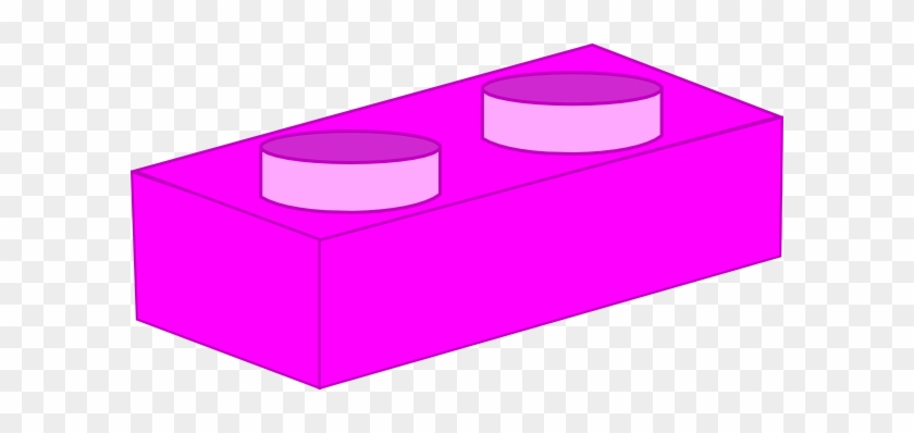Hot Pink Lego Brick Clip Art At Clkercom Vector Online - Pink Lego Block Clipart #946508