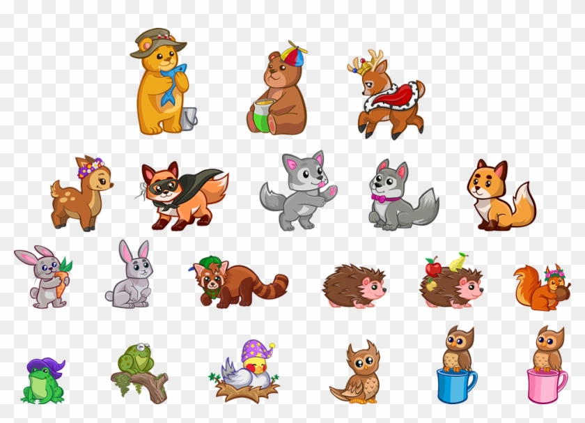 Cute Cartoon Baby Animals 16, Buy Clip Art - Rick And Morty As Animals -  Free Transparent PNG Clipart Images Download