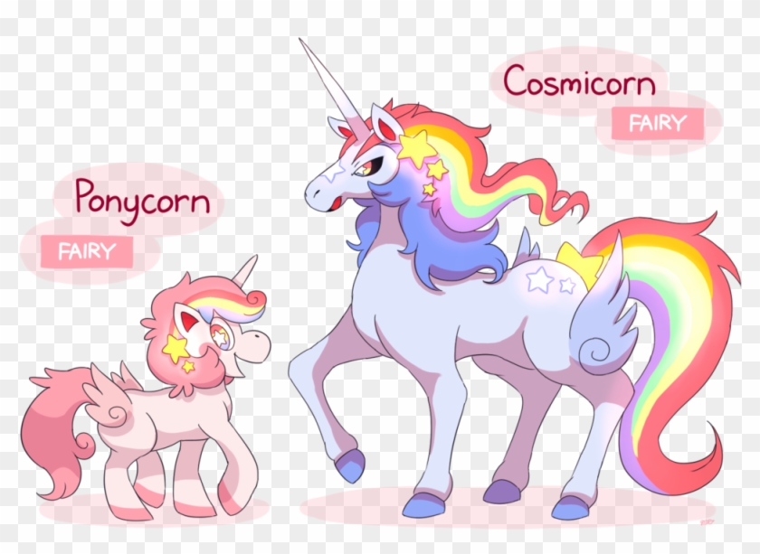Ponycorn, Cosmicorn By Master-rainbow - Unicorn Fakemon #946524