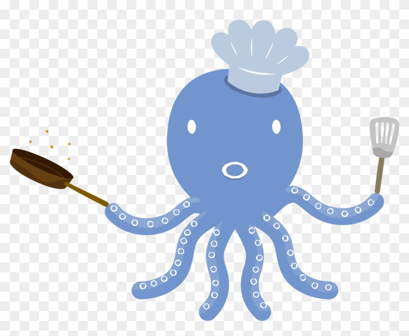 An Octopus Shef - Cooker Animal Png #946548