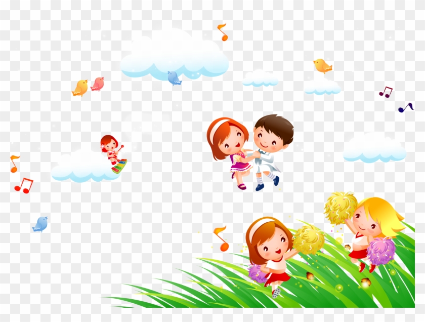 Dance Musical Note Cartoon Child - Children Background Png #946562