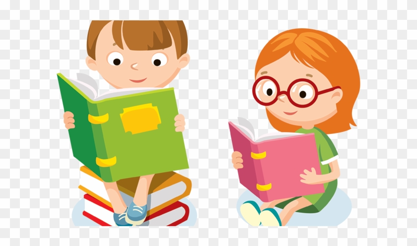Kid Reading Clipart Png - Reading Kids Png #946608