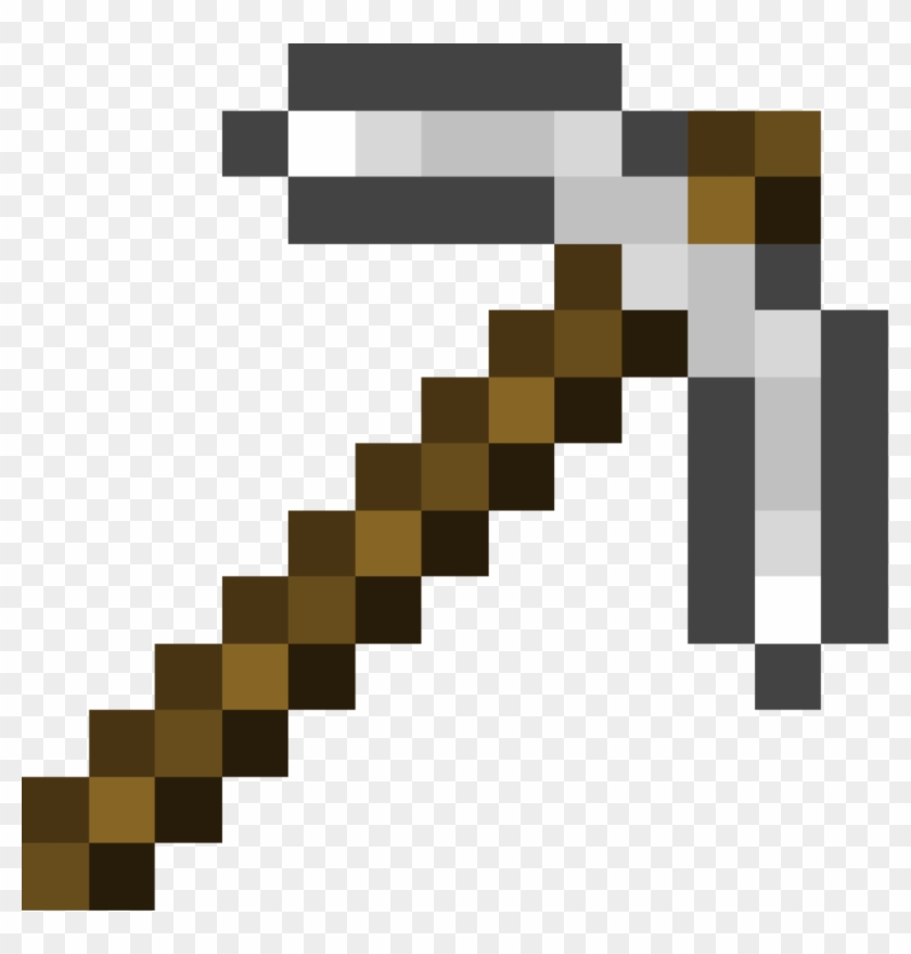 Minecraft Clipart Minecraft Pickaxe - Minecraft Iron Pickaxe #946654