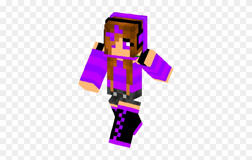 Purple Girl Skin Clipart Minecraft Girl Skins - Minecraft Skins Purple Girl #946664