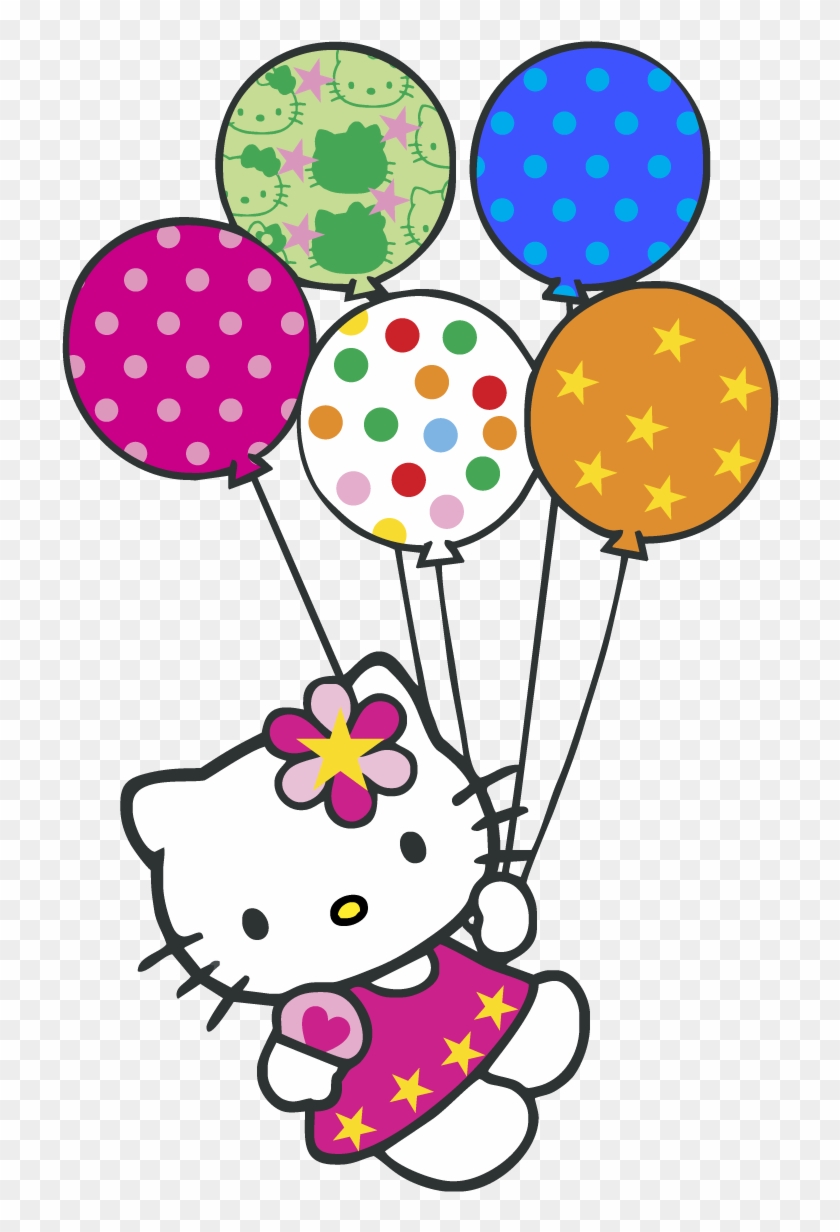 Hello Kitty Balloons Logo Vector Graphic - Hello Kitty Happy Birthday Wishes #946706