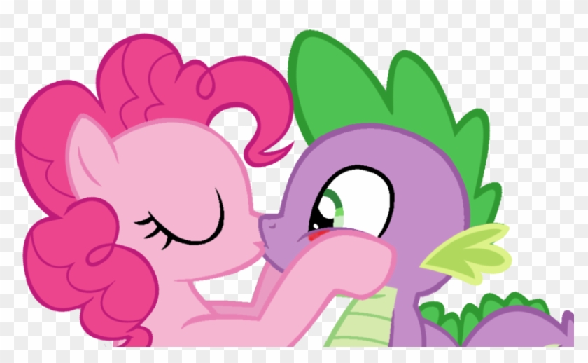 Pinkiespike Kiss By Nejcrozi - Pinkie Pie X Spike #946974