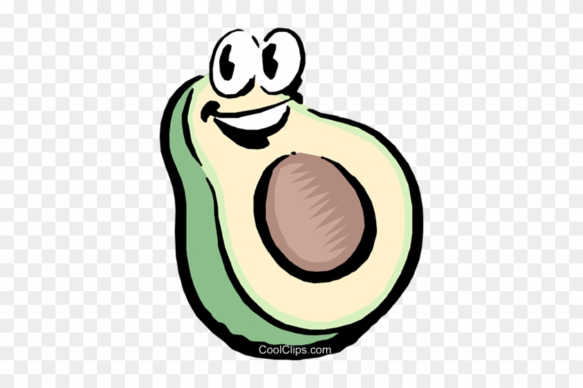 Cartoon Avocado Royalty Free Vector Clip Art Illustration - Avocado With A Face #947126