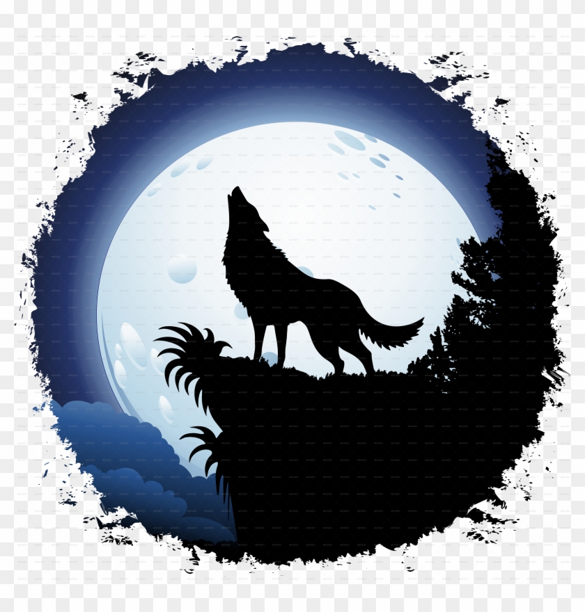 Gray Wolf Moon Coyote Red Wolf Clip Art - Wolf Howling At The Moon #947290