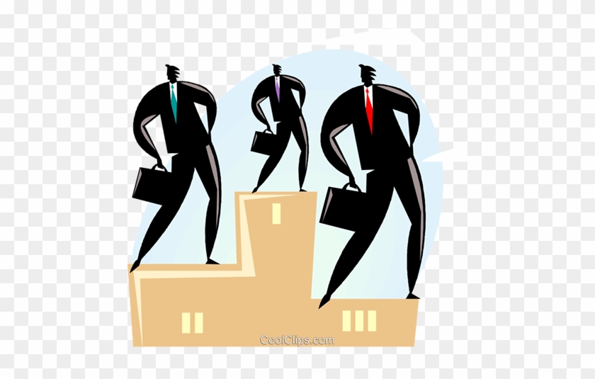 Podium With Businessman Royalty Free Vector Clip Art - Illustration #947279