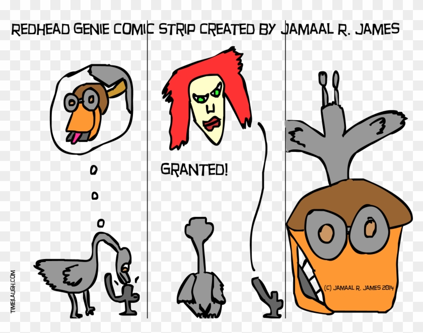 Redhead Genie Comic Strip Created By Jamaal R James - Cartoon #947306