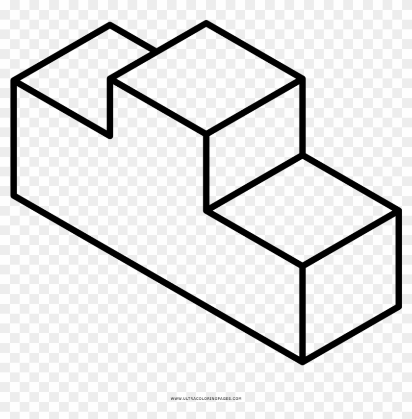 Podium Coloring Page - Hypercube Line Icon #947402