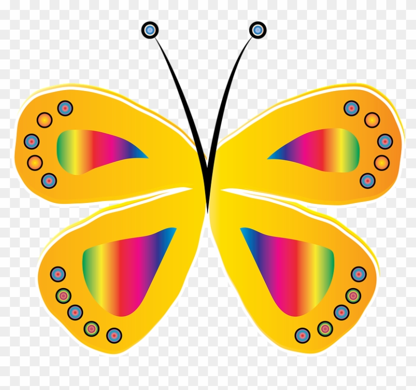 Yellow Butterfly Clipart 21, Buy Clip Art - Borboleta Amarela Png #947486