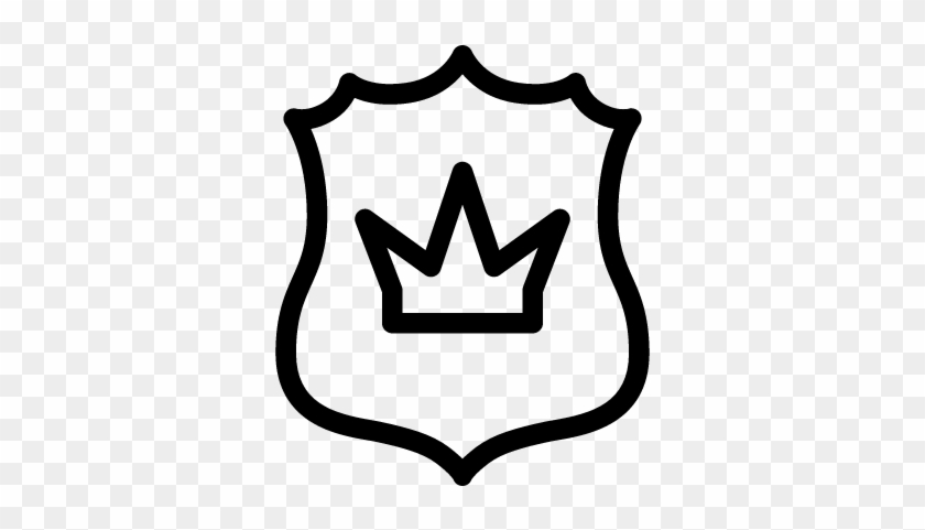 Shield With Queen Crown Vector - Man Crown Shield #947494