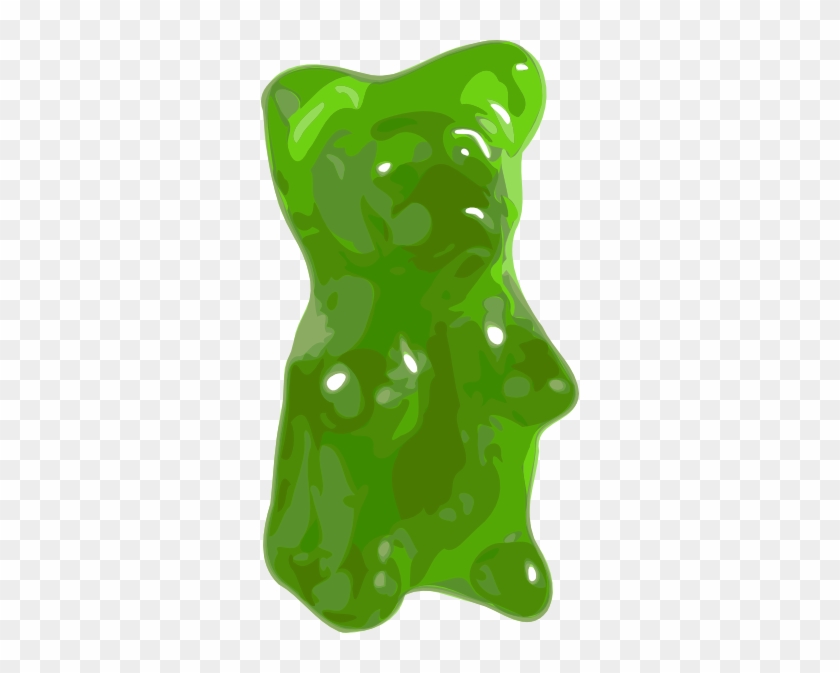 Worm Clipart Gummy Worm - Green Gummy Bear Png.
